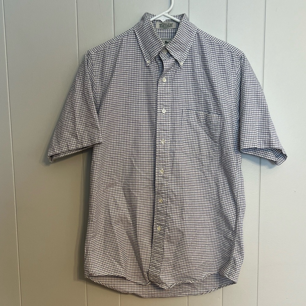 L.L. Bean short sleeve button-down size 15